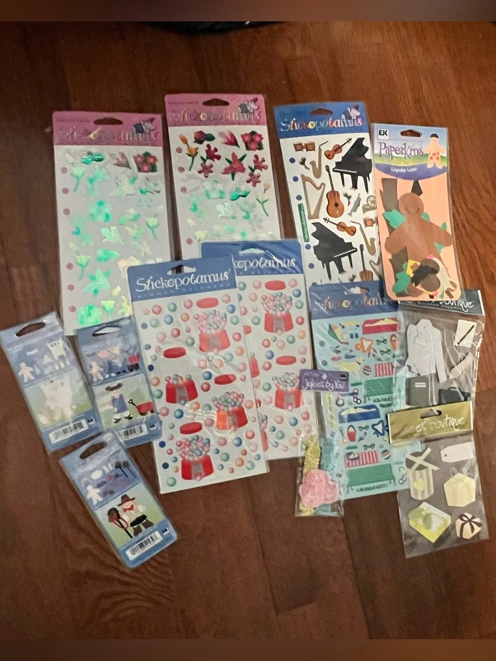Scrapbook Bundle Stickopotamus and Paperikon Party Sticker Pack - Multicolor New